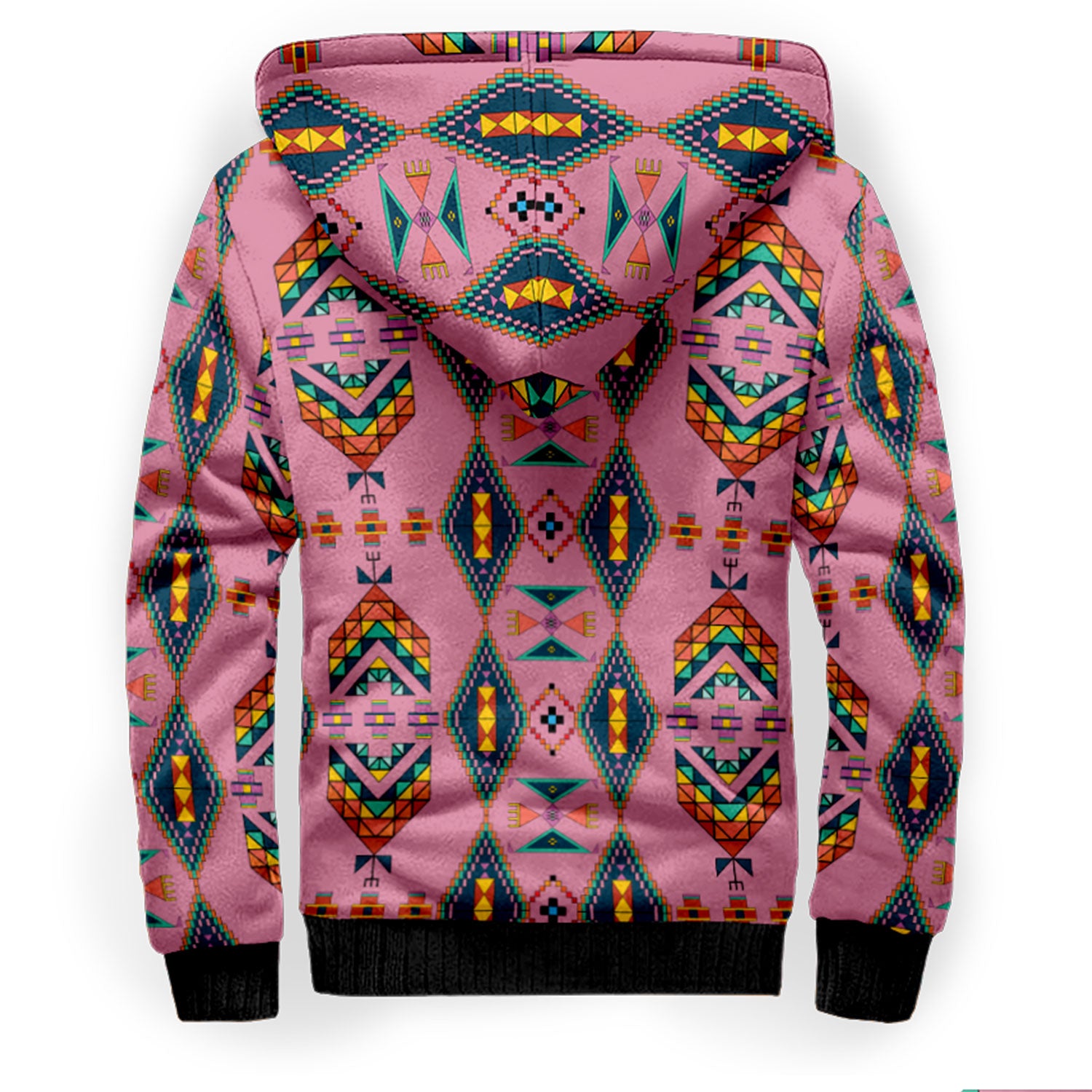 Travois Tipi Dusky Sunset Sherpa Hoodie