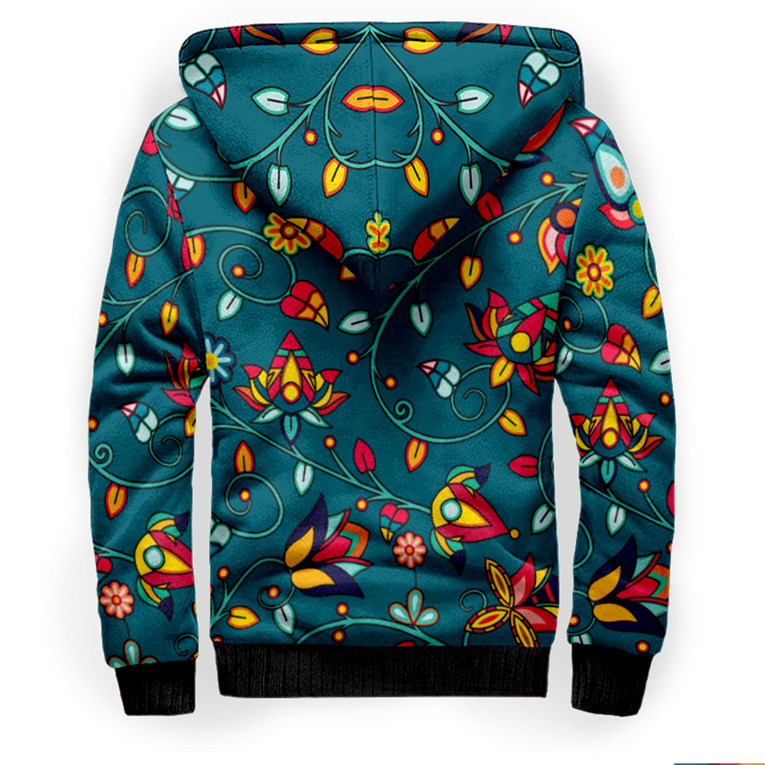 Thorny Path Teal Sherpa Hoodie