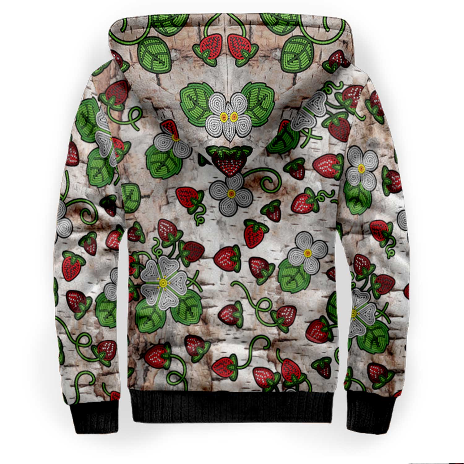 Strawberry Dreams Br Bark Sherpa Hoodie