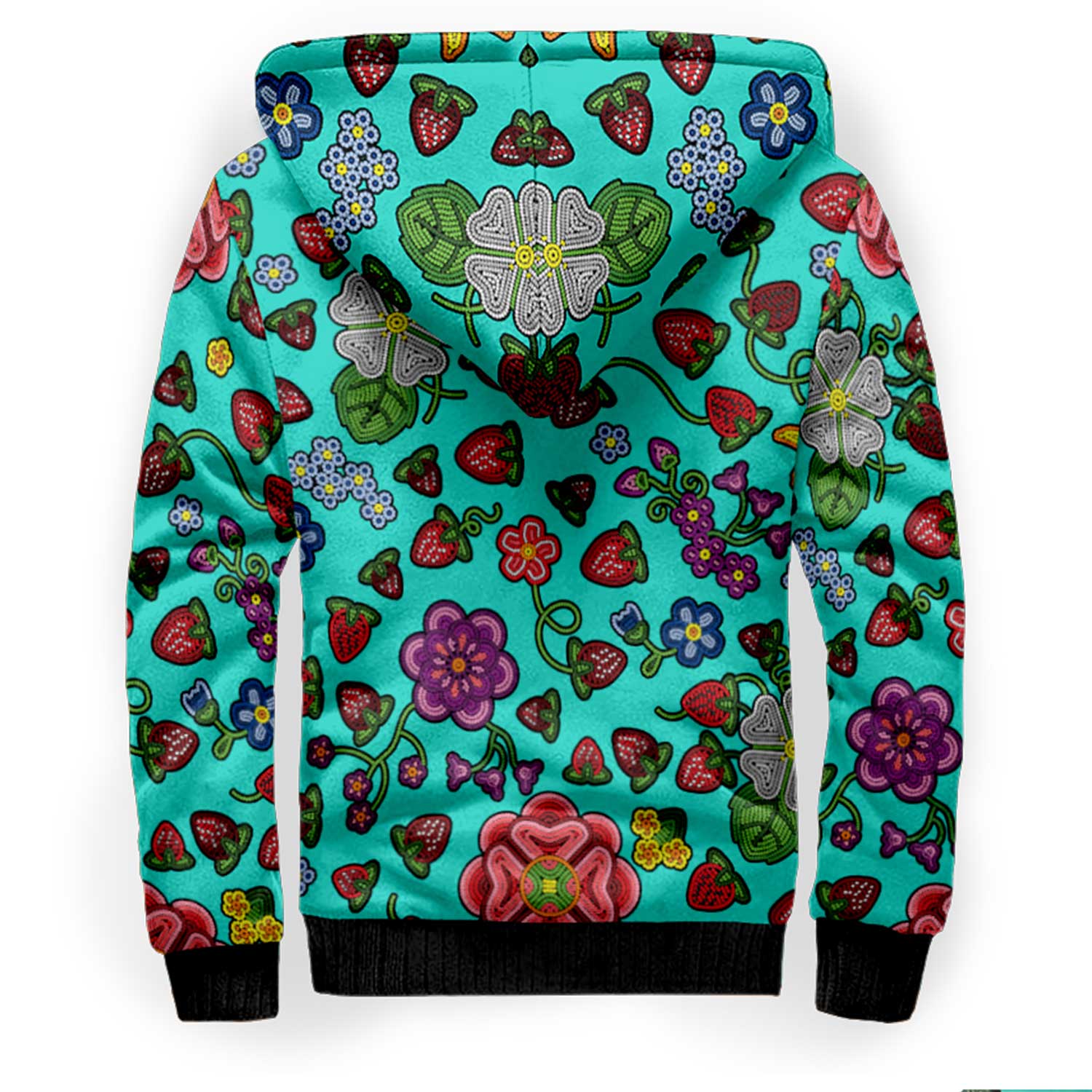 Berry Pop Turquoise Sherpa Hoodie