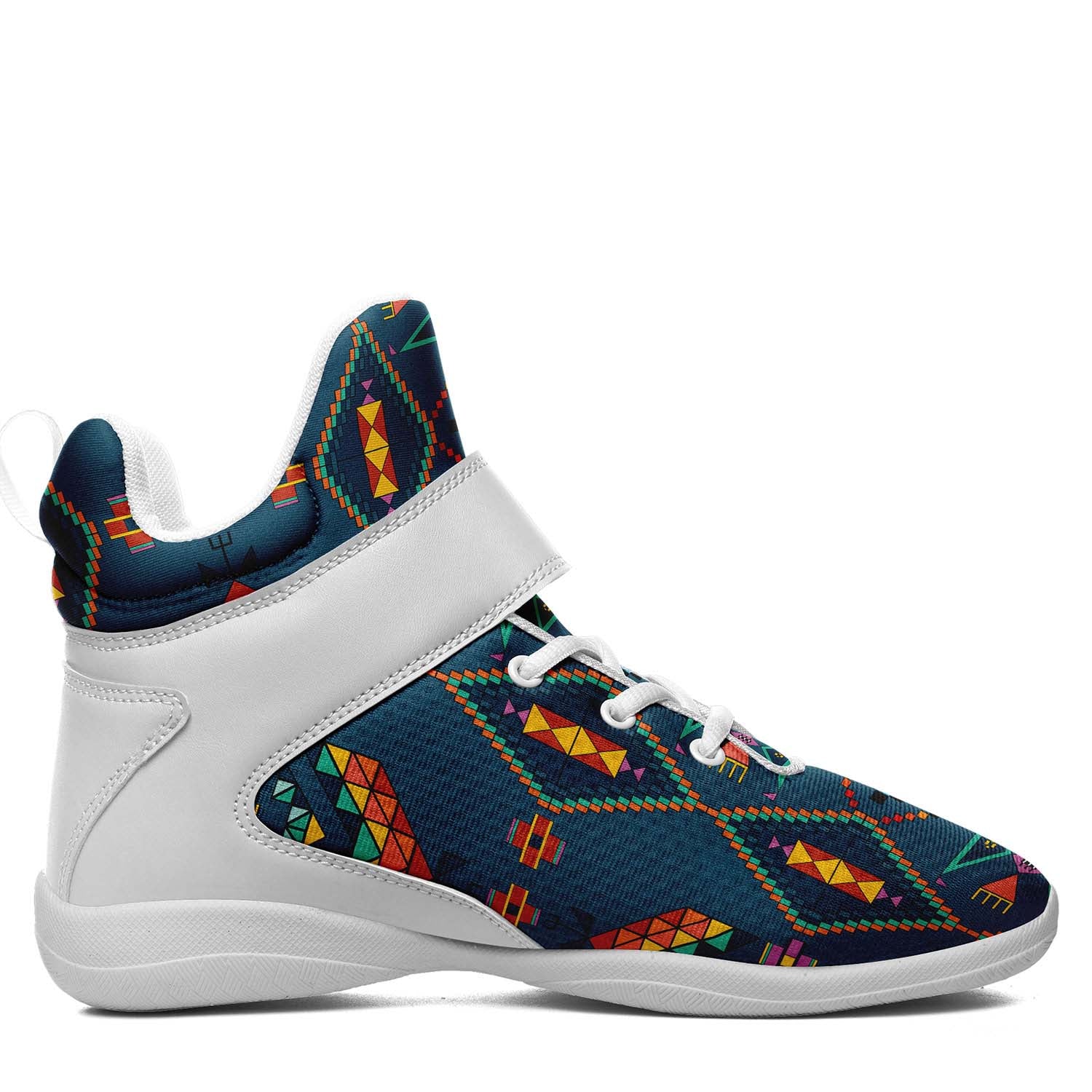 Travois Tipi Deep Lake Ipottaa Basketball / Sport High Top Shoes - White Sole