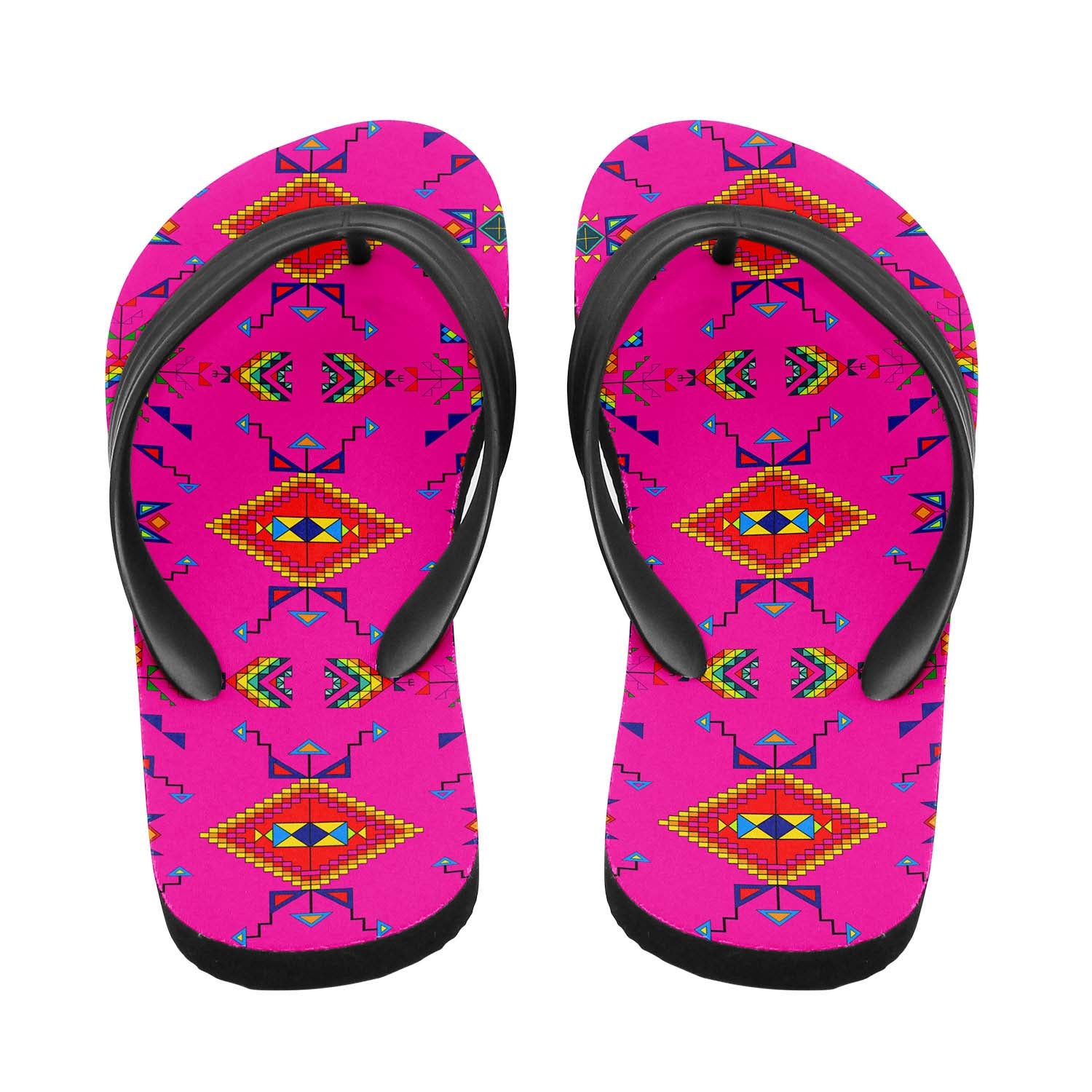Buffalo Jump Pink Flip Flops