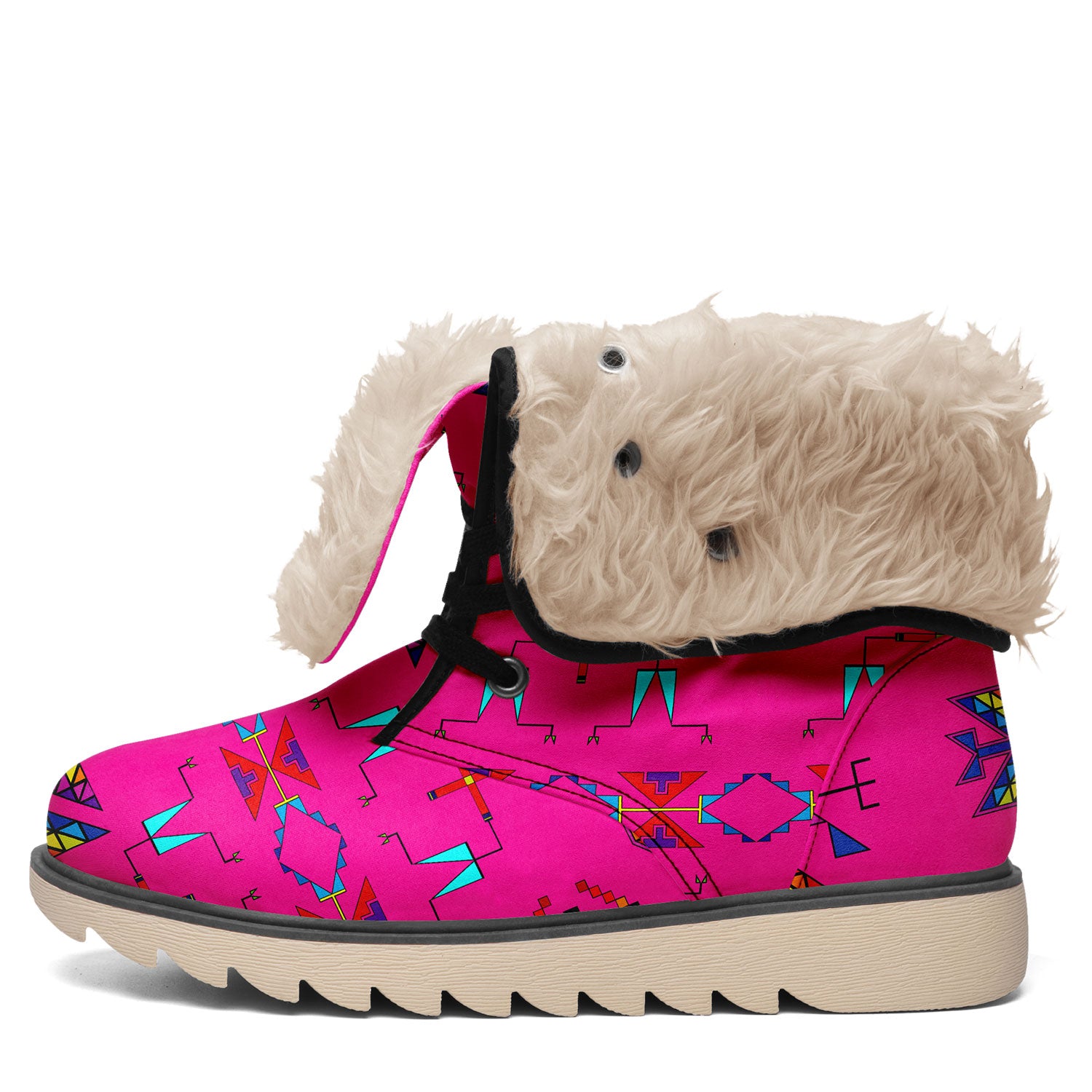 Rainy Chief Rainbow Hot Pink  Polar Winter Boots