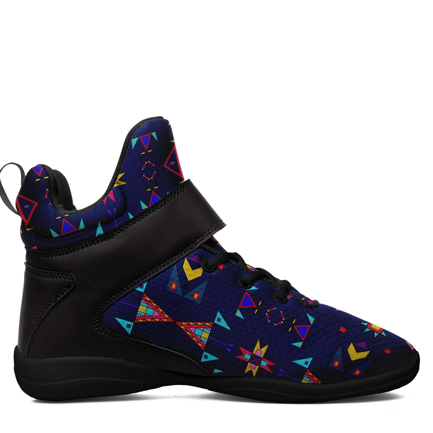 Enemy Territory Dark Navy Ipottaa Basketball / Sport High Top Shoes - Black Sole