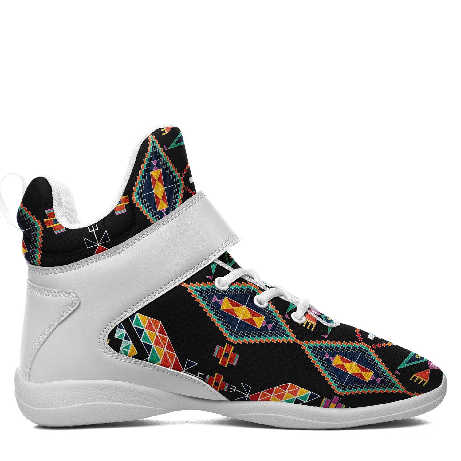 Travois Tipi Black Ipottaa Basketball / Sport High Top Shoes - White Sole