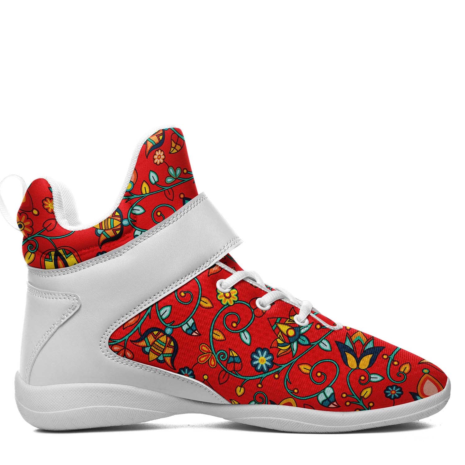 Thorny Path Red Ipottaa Basketball / Sport High Top Shoes - White Sole
