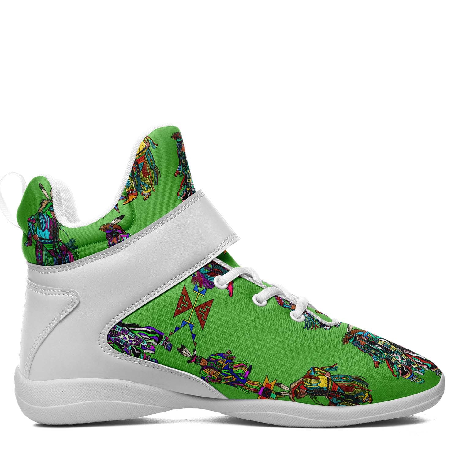 Men's Grass Dancers Ipottaa Basketball / Sport High Top Shoes - White Sole