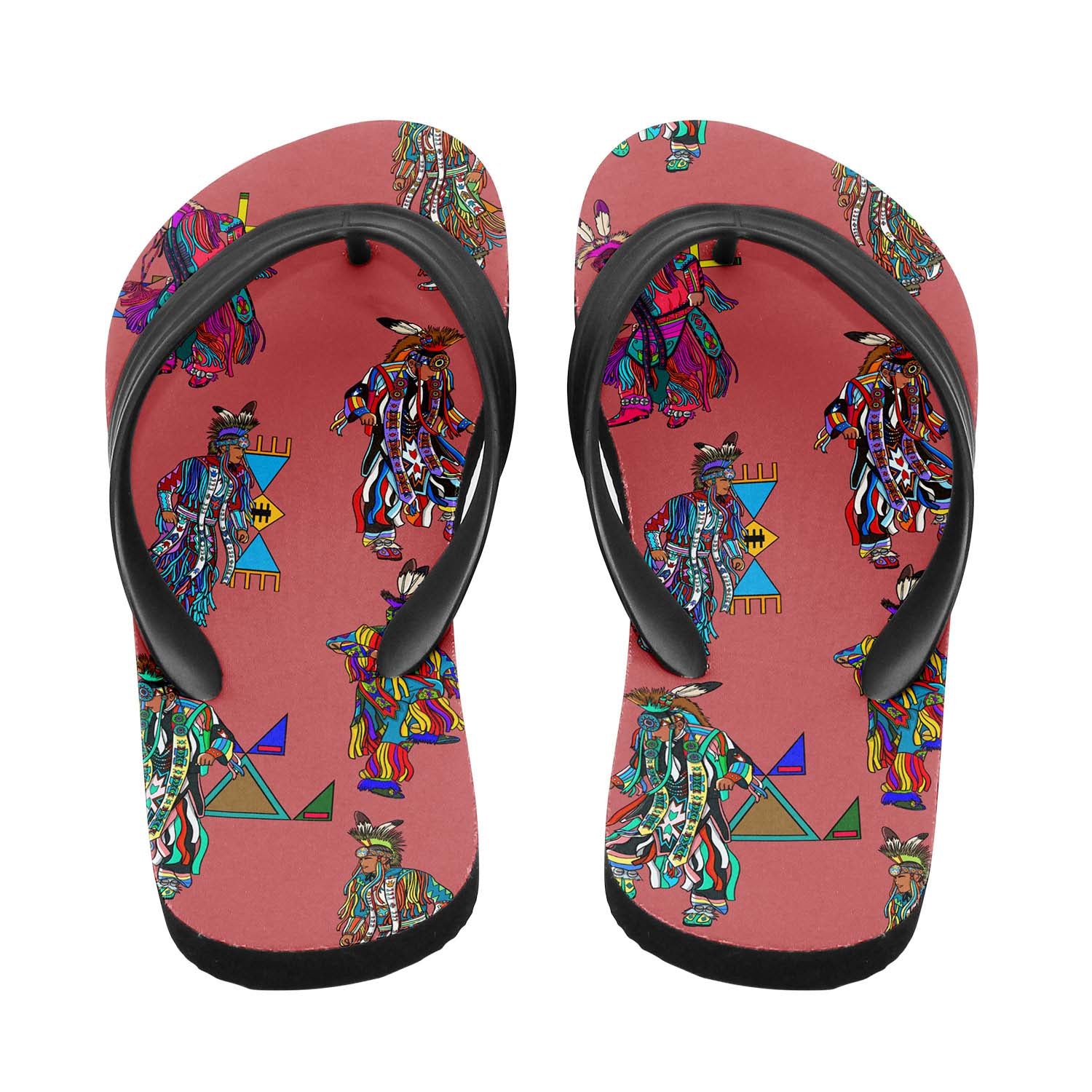 Men's Grass Dancers Terra Cotta Flip Flops
