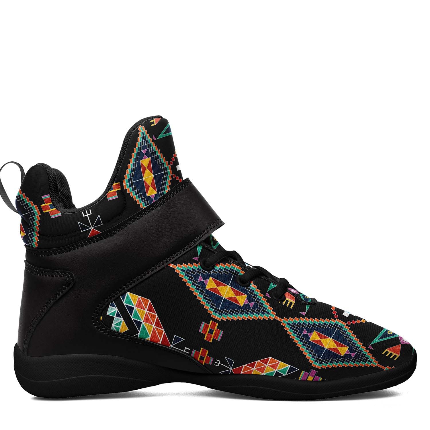 Travois Tipi Black Ipottaa Basketball / Sport High Top Shoes - Black Sole