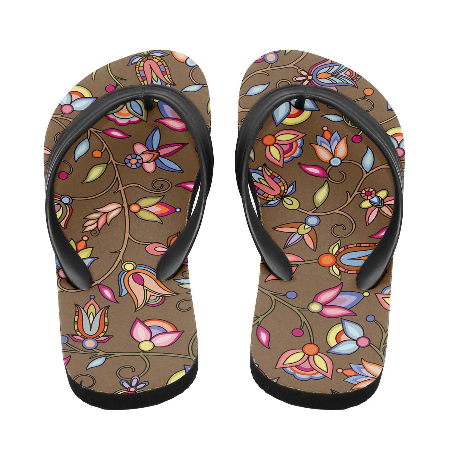 Buffalo Bloom Earth Song Flip Flops