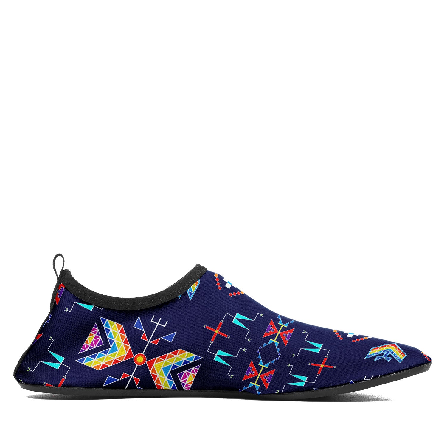 Rainy Chief Rainbow Night Lake Kid's Sockamoccs Slip On Shoes