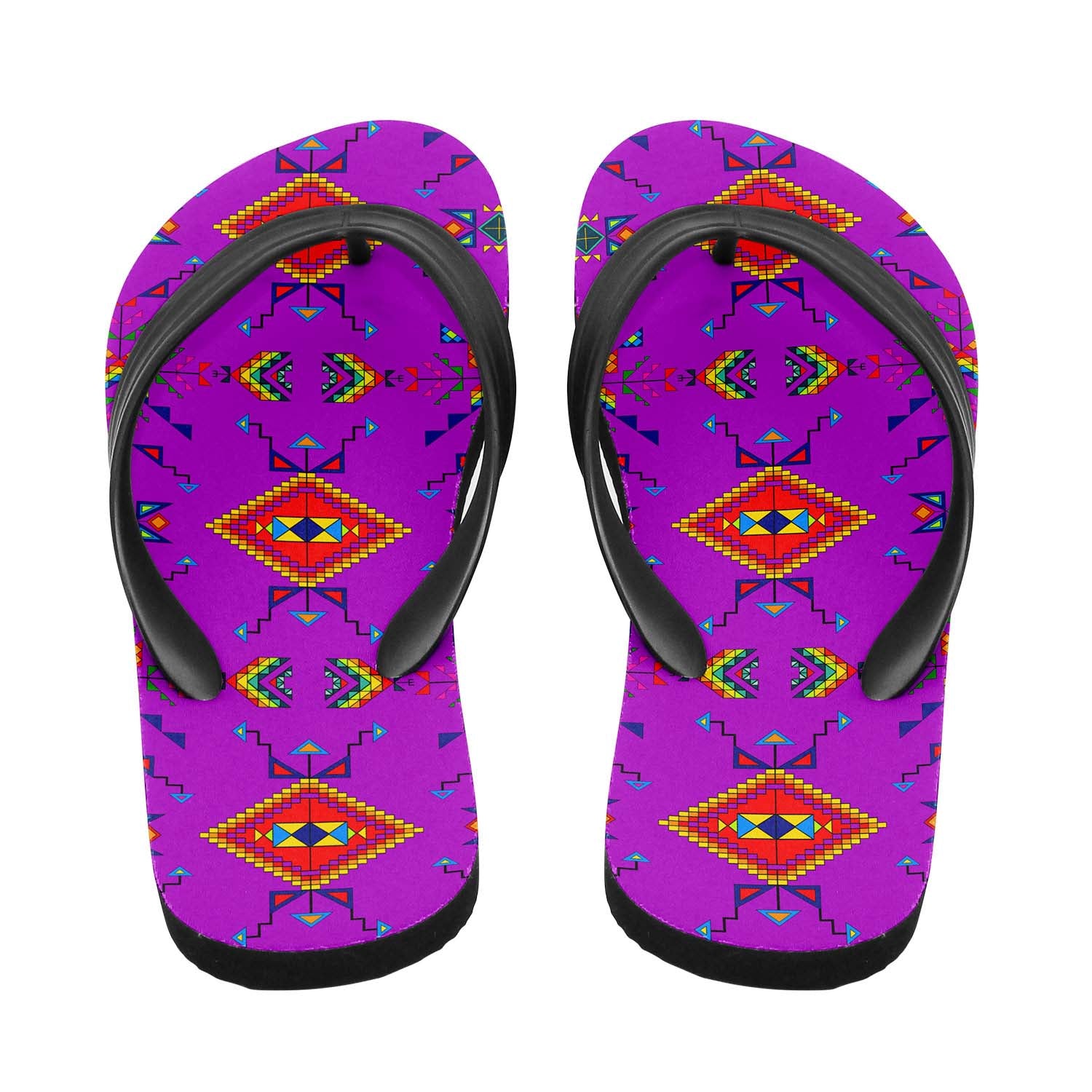 Buffalo Jump Purple Flip Flops