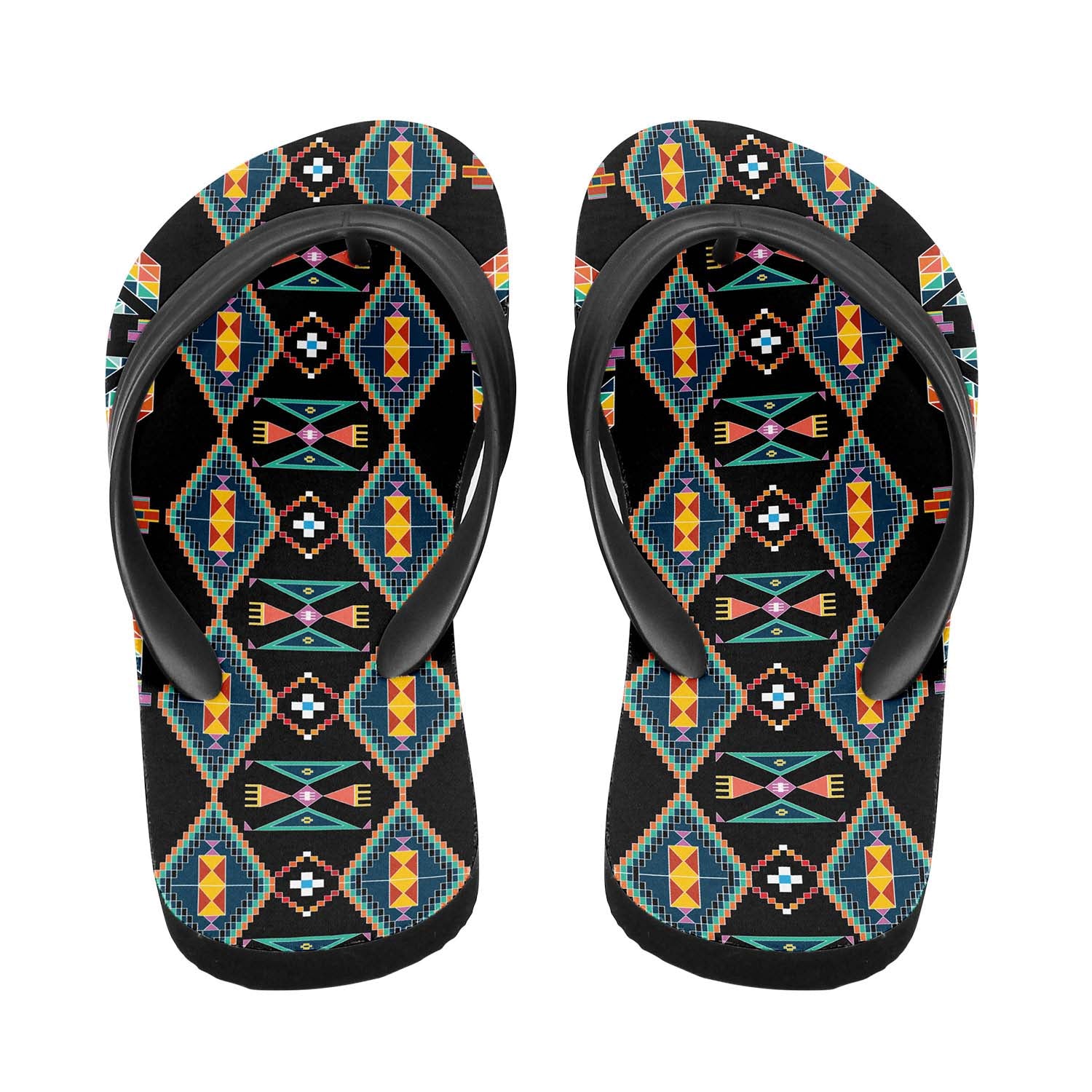 Travois Tipi Black Flip Flops
