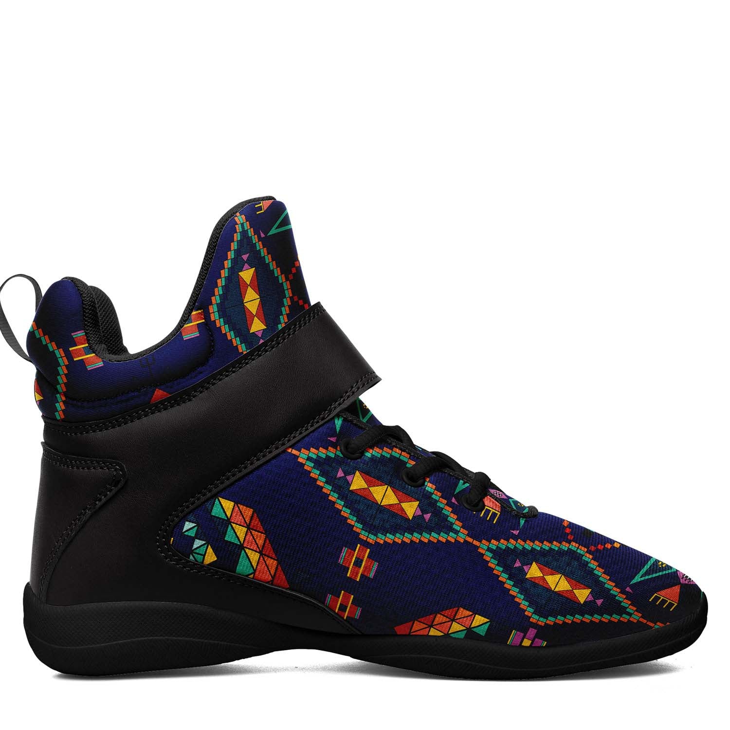 Travois Tipi Blue Ipottaa Basketball / Sport High Top Shoes - Black Sole