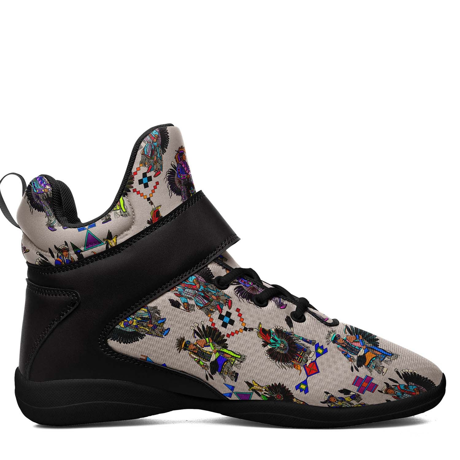 Men's Tradish Dancers Muslin Ipottaa Basketball / Sport High Top Shoes - Black Sole