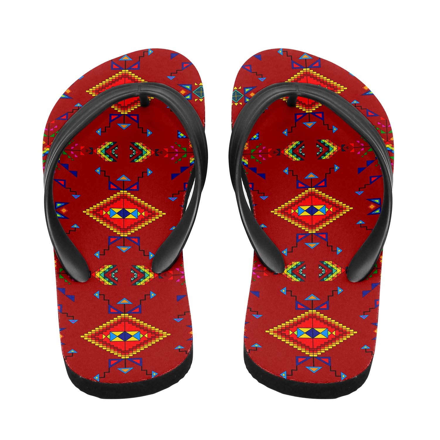 Buffalo Jump Red Flip Flops