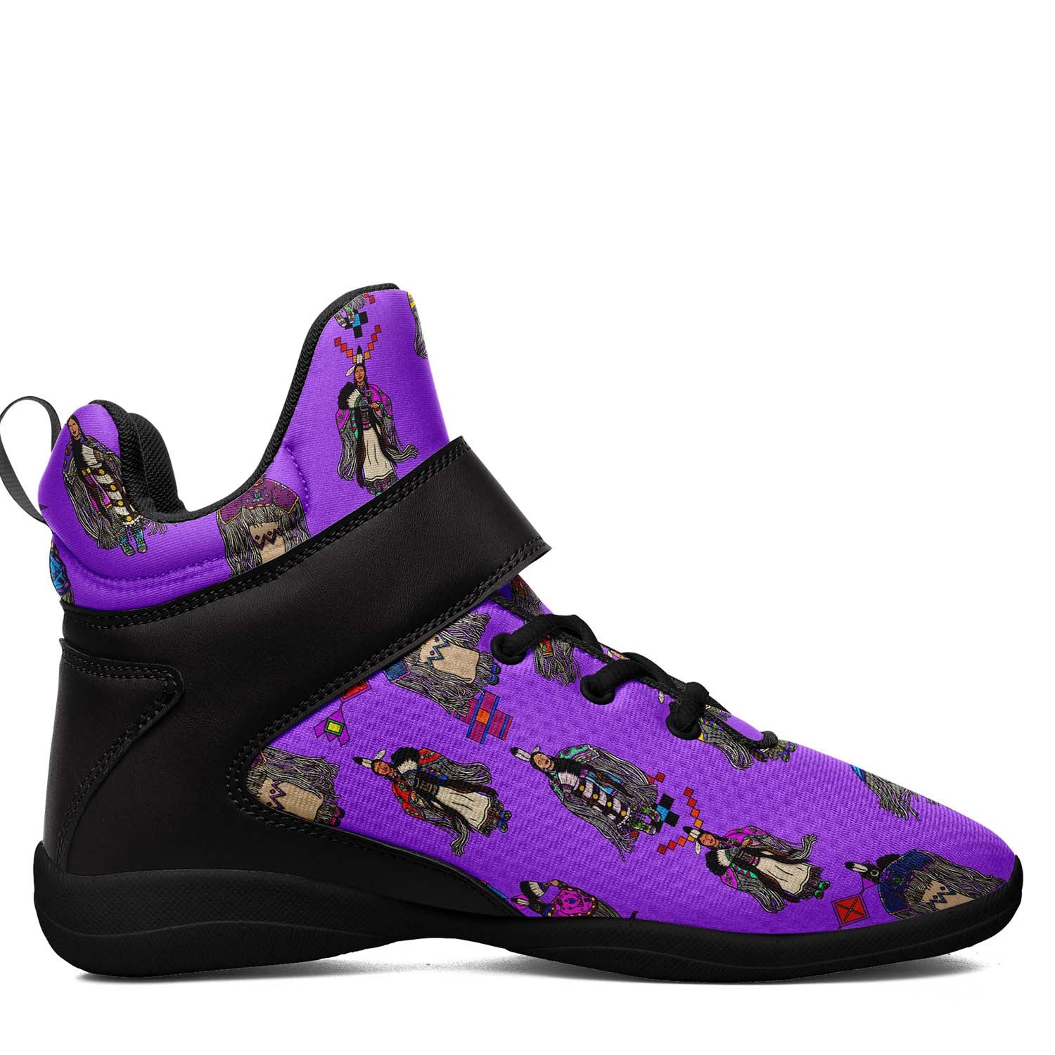 Women's Tradish Dancers Purple Ipottaa Basketball / Sport High Top Shoes - Black Sole