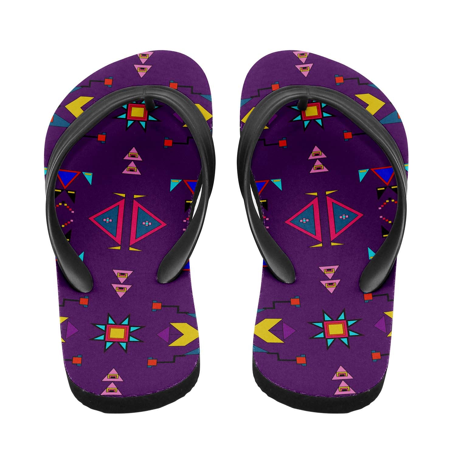 Enemy Territory Berry Flip Flops