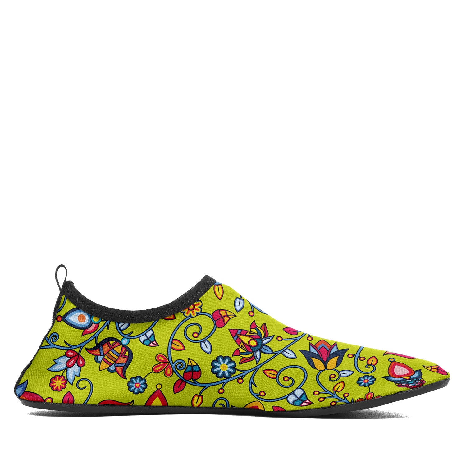 Thorny Path Yellow Kid's Sockamoccs Slip On Shoes