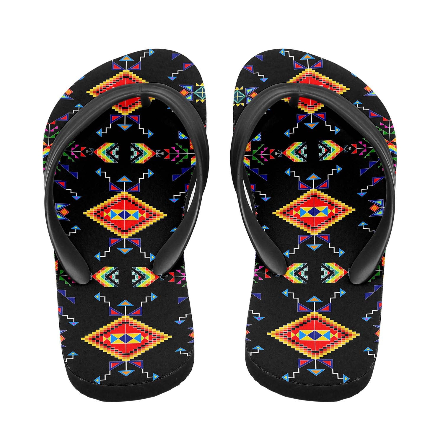Buffalo Jump Black Flip Flops