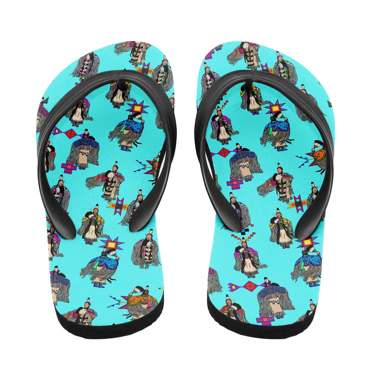 Women's Tradish Dancers Turquoise Flip Flops