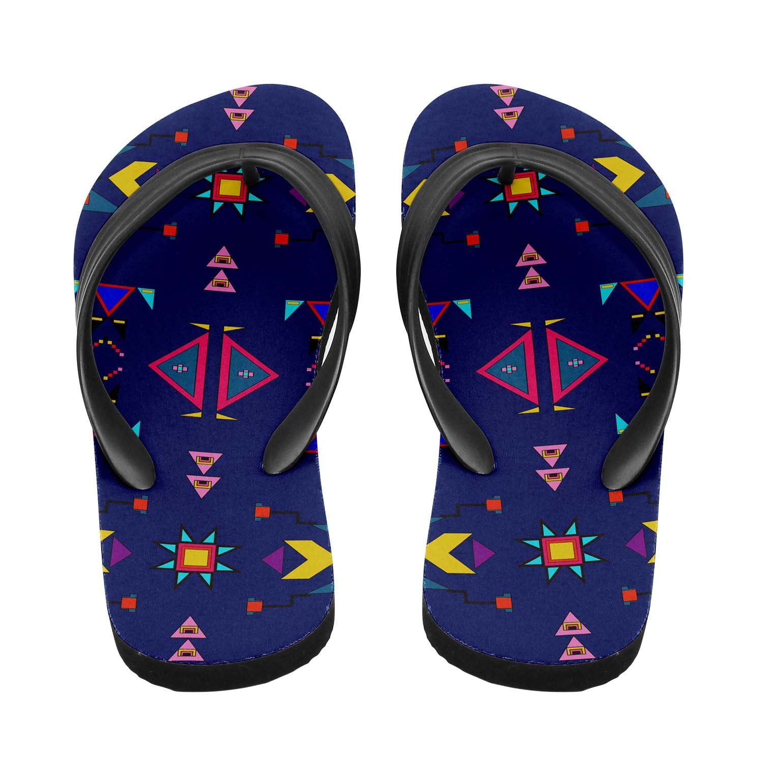 Enemy Territory Dark Navy Flip Flops