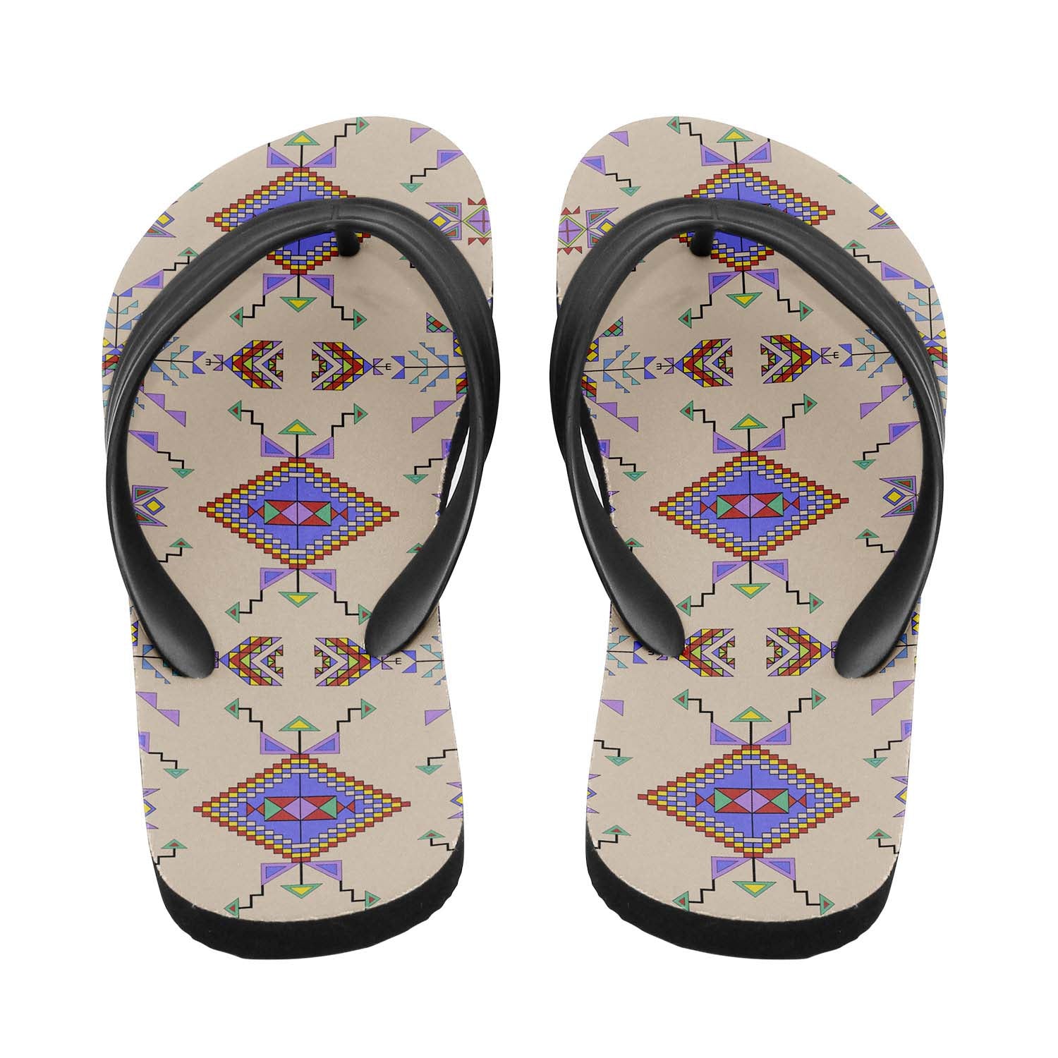 Buffalo Jump Hide Flip Flops