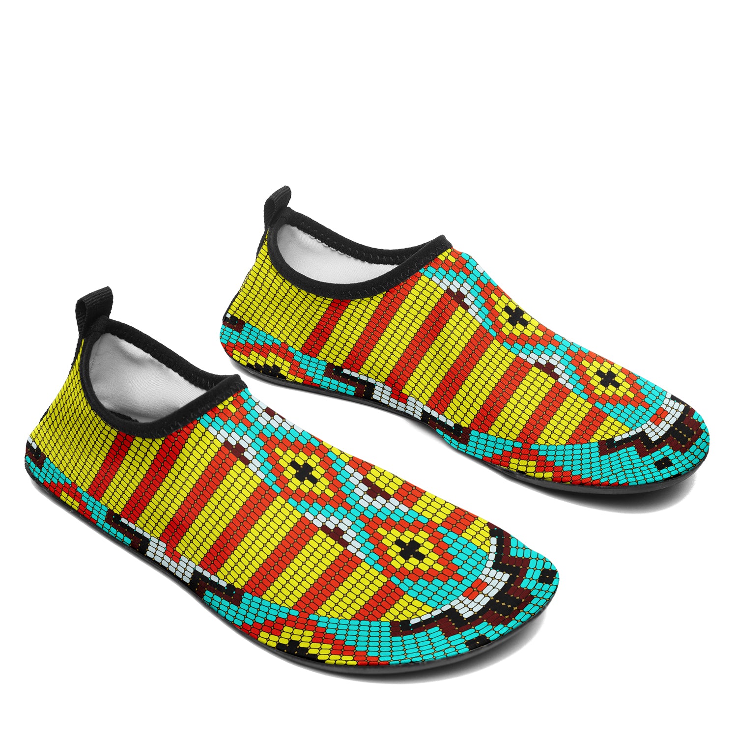 Traditional Powwow 07 Kid's Sockamoccs Slip On Shoes