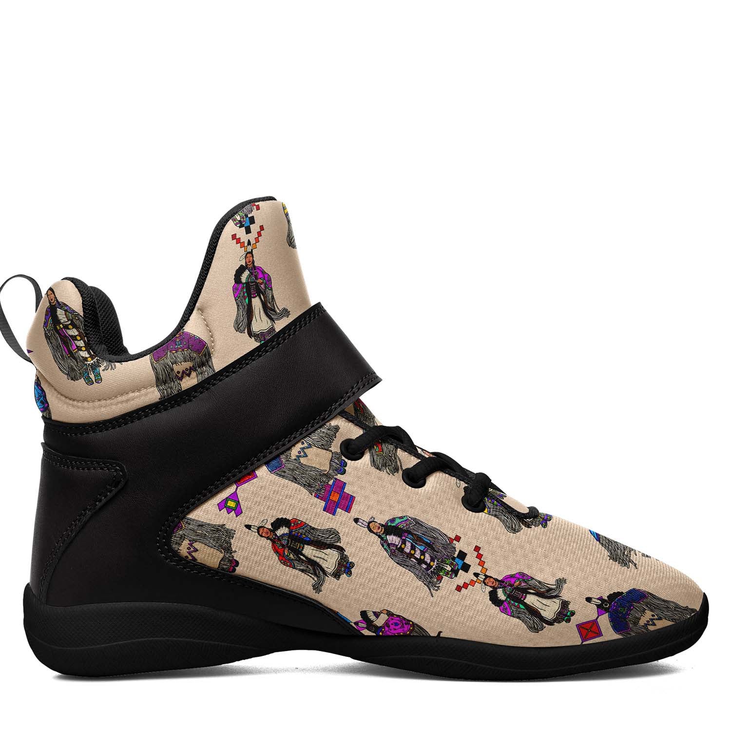 Women's Tradish Dancers Muslin Ipottaa Basketball / Sport High Top Shoes - Black Sole