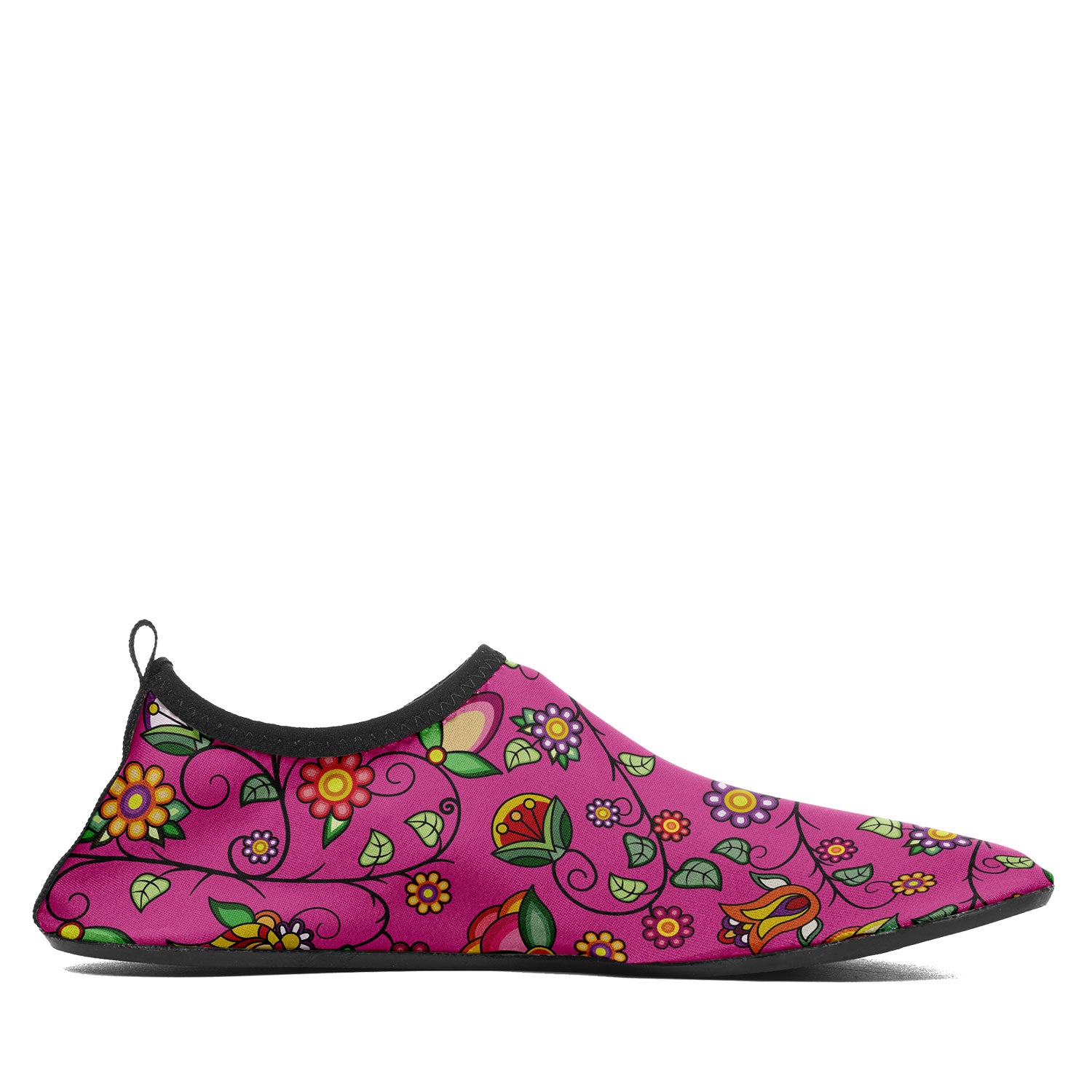 Heartbeat Petals Pink Kid's Sockamoccs Slip On Shoes