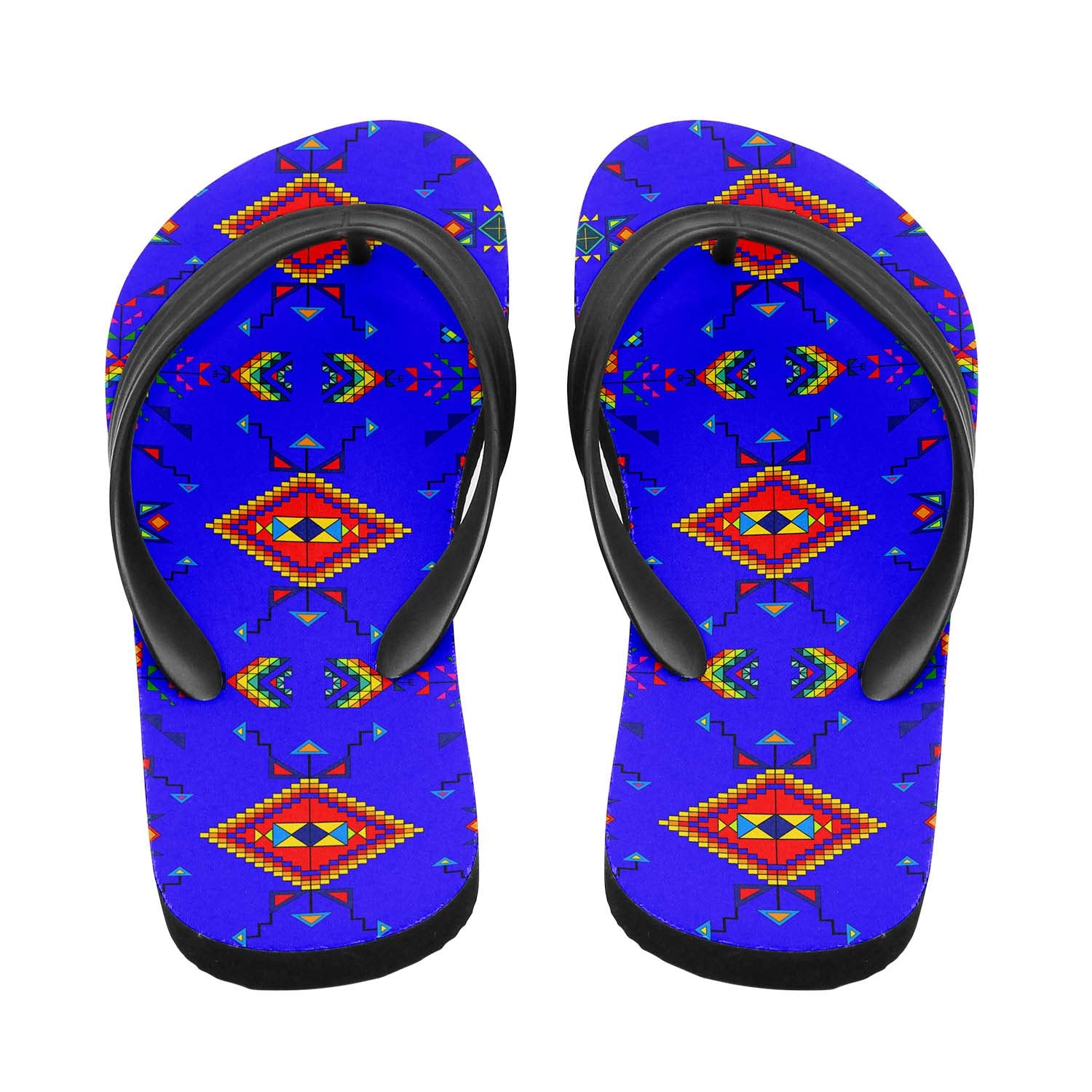 Buffalo Jump Blue Flip Flops