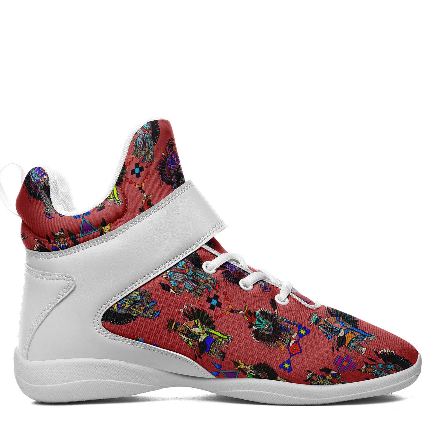 Men's Tradish Dancers Terra Cotta Ipottaa Basketball / Sport High Top Shoes - White Sole