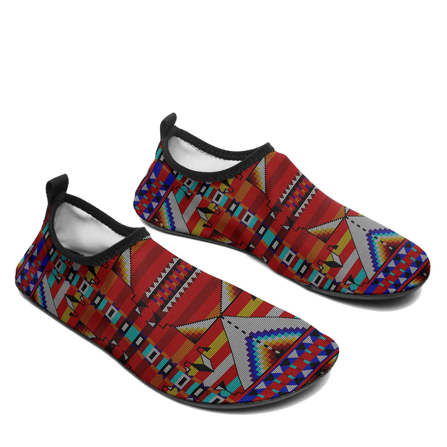 Medicine Blessing Red Kid's Sockamoccs Slip On Shoes