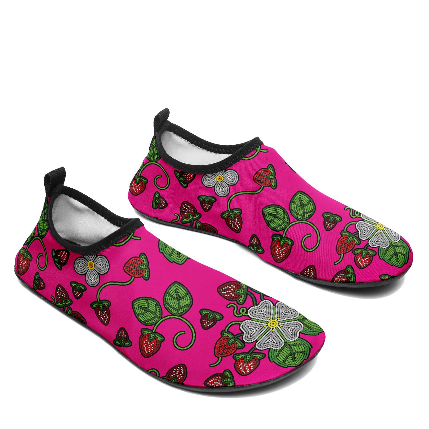 Strawberry Dreams Blush Kid's Sockamoccs Slip On Shoes