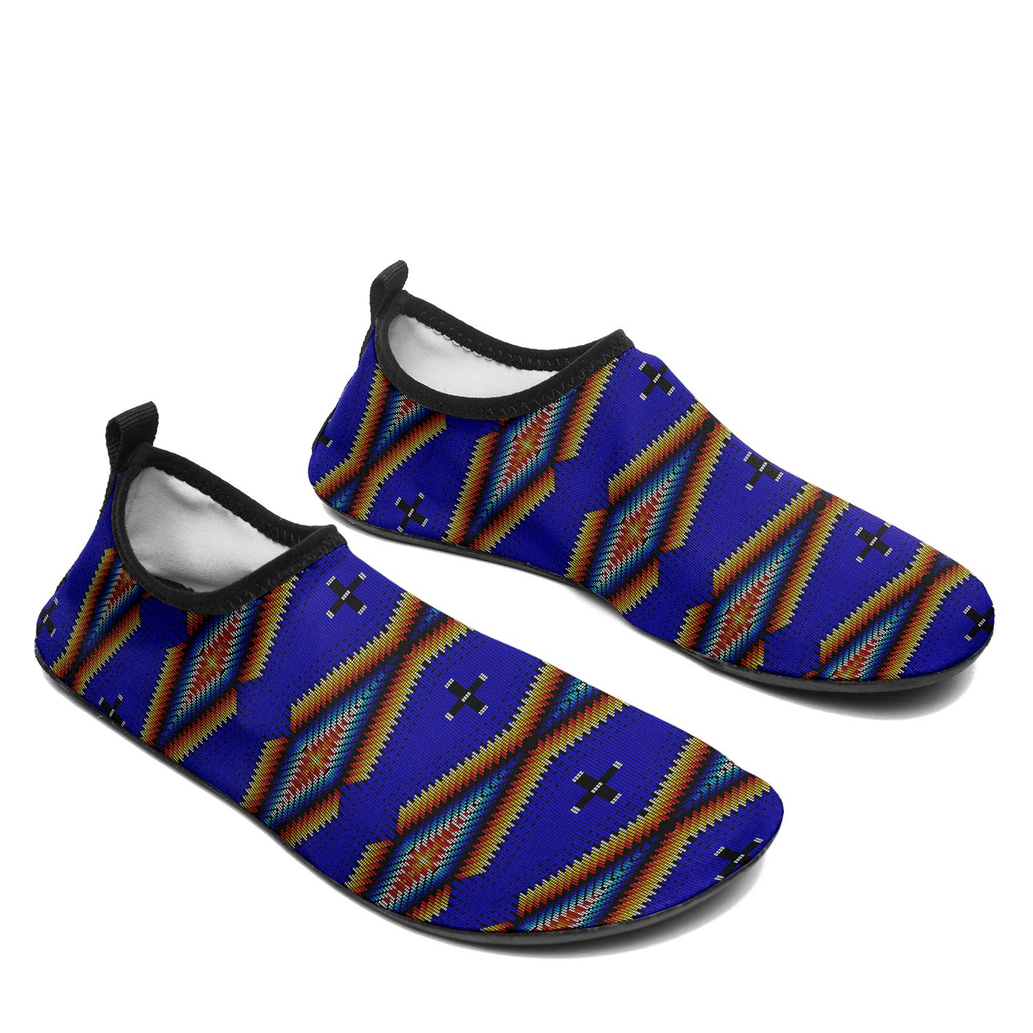 Diamond in the Bluff Blue Kid's Sockamoccs Slip On Shoes