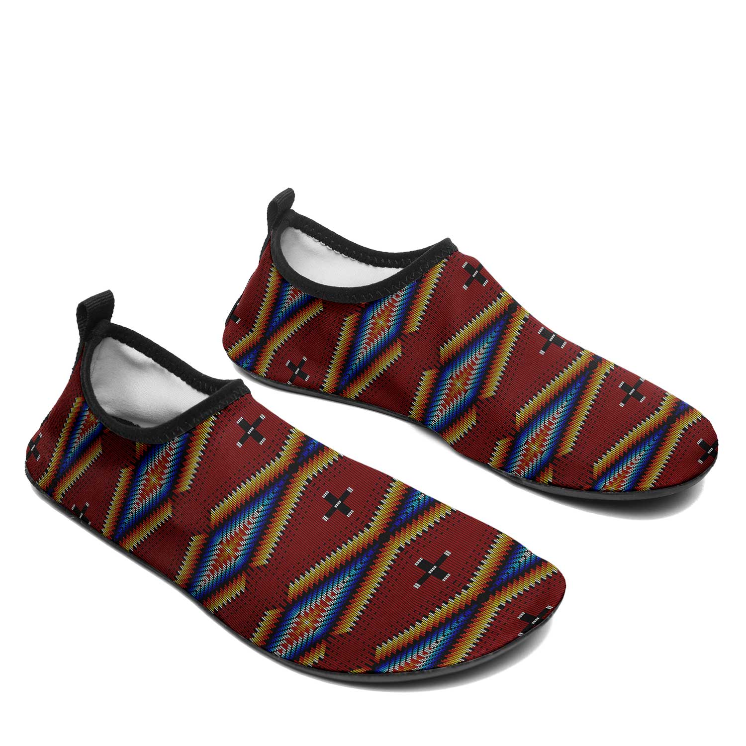 Diamond in the Bluff Red Kid's Sockamoccs Slip On Shoes