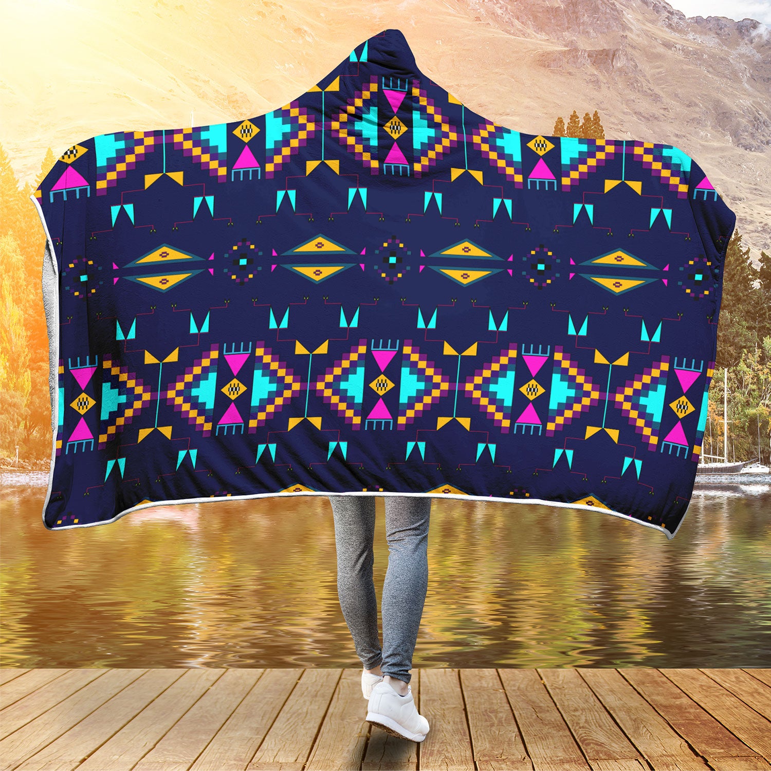 Rite of Passage Prairie Night Hooded Blanket