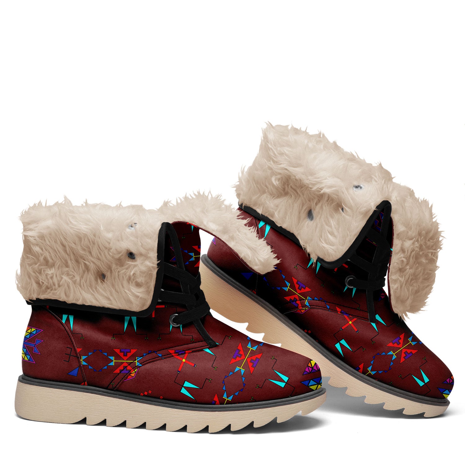 Rainy Chief Rainbow Earth Clay Polar Winter Boots