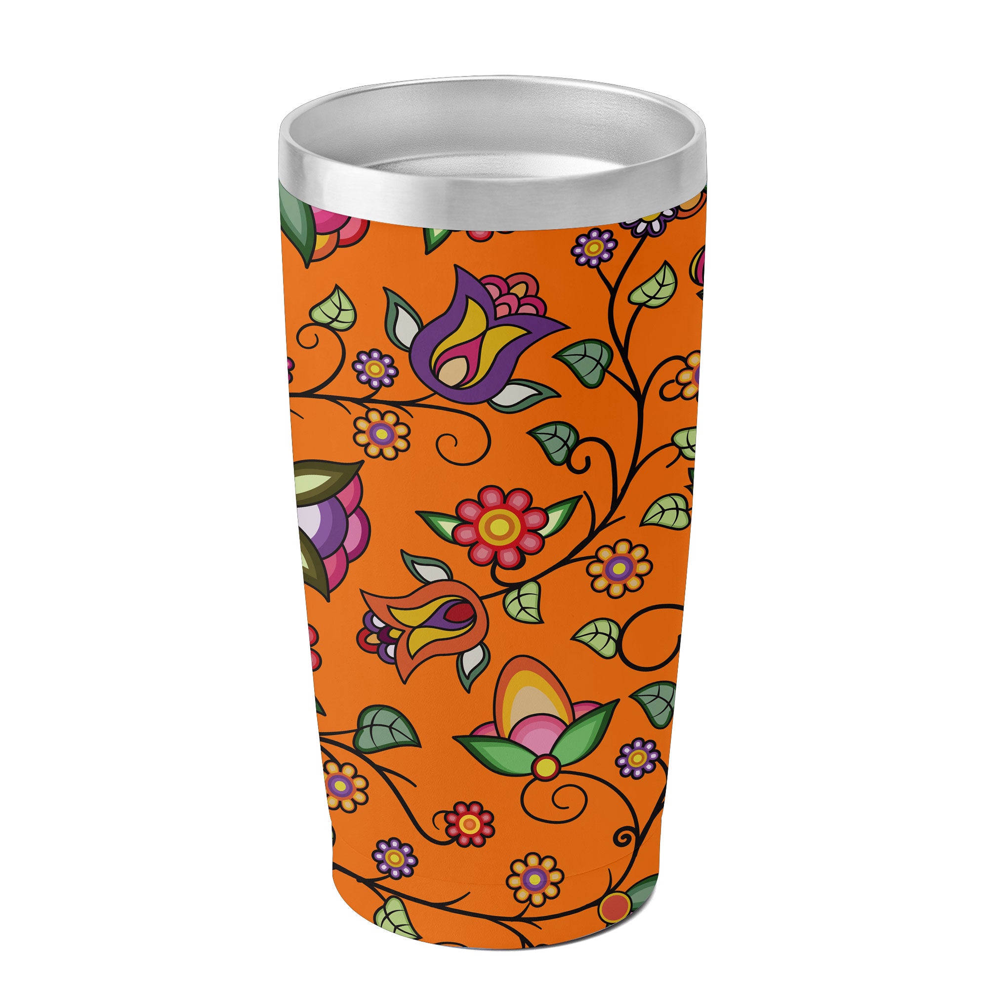 Heartbeat Petals ECM Orange 15OZ Tumbler