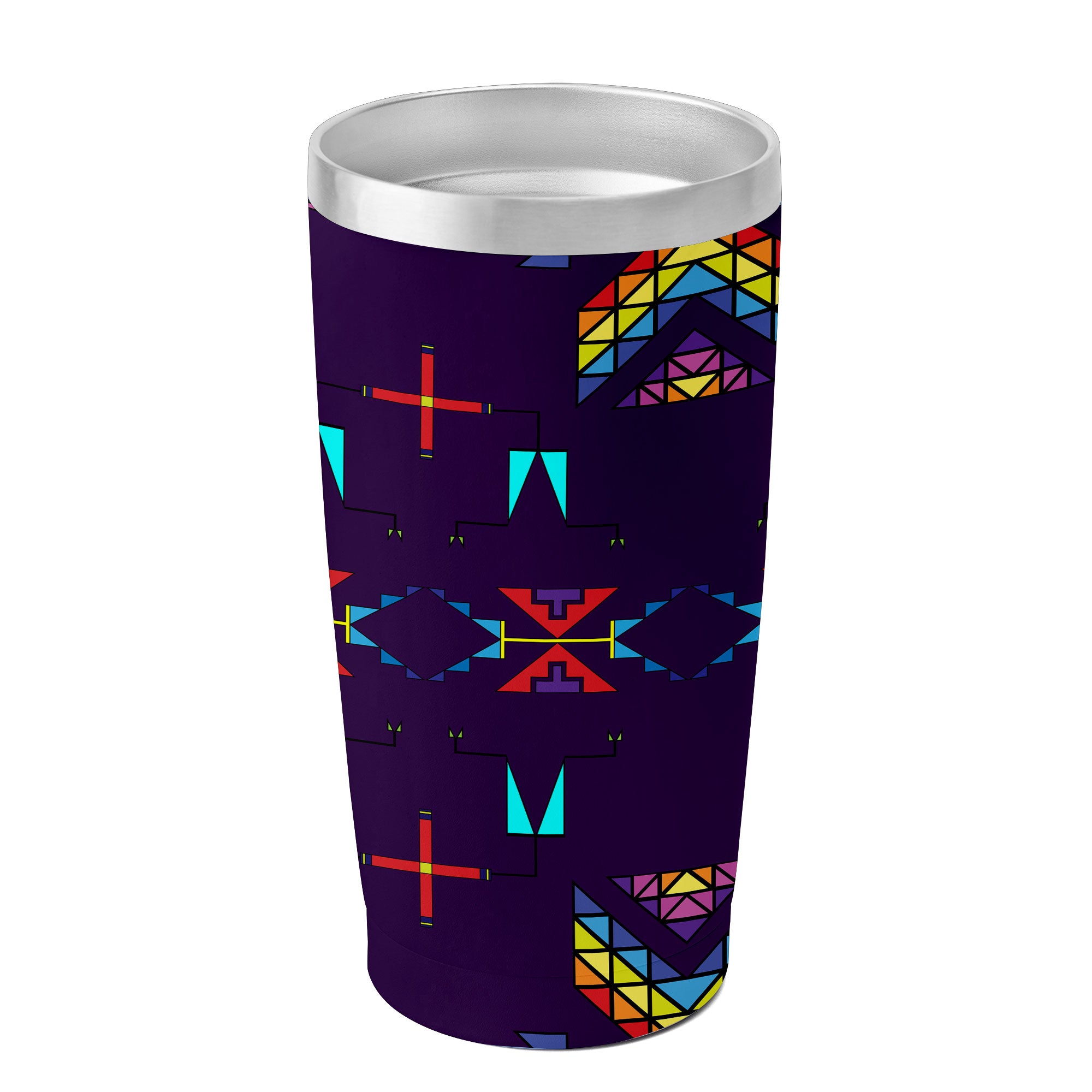 Rainy Chief Rainbow Dark Purple 15OZ Tumbler