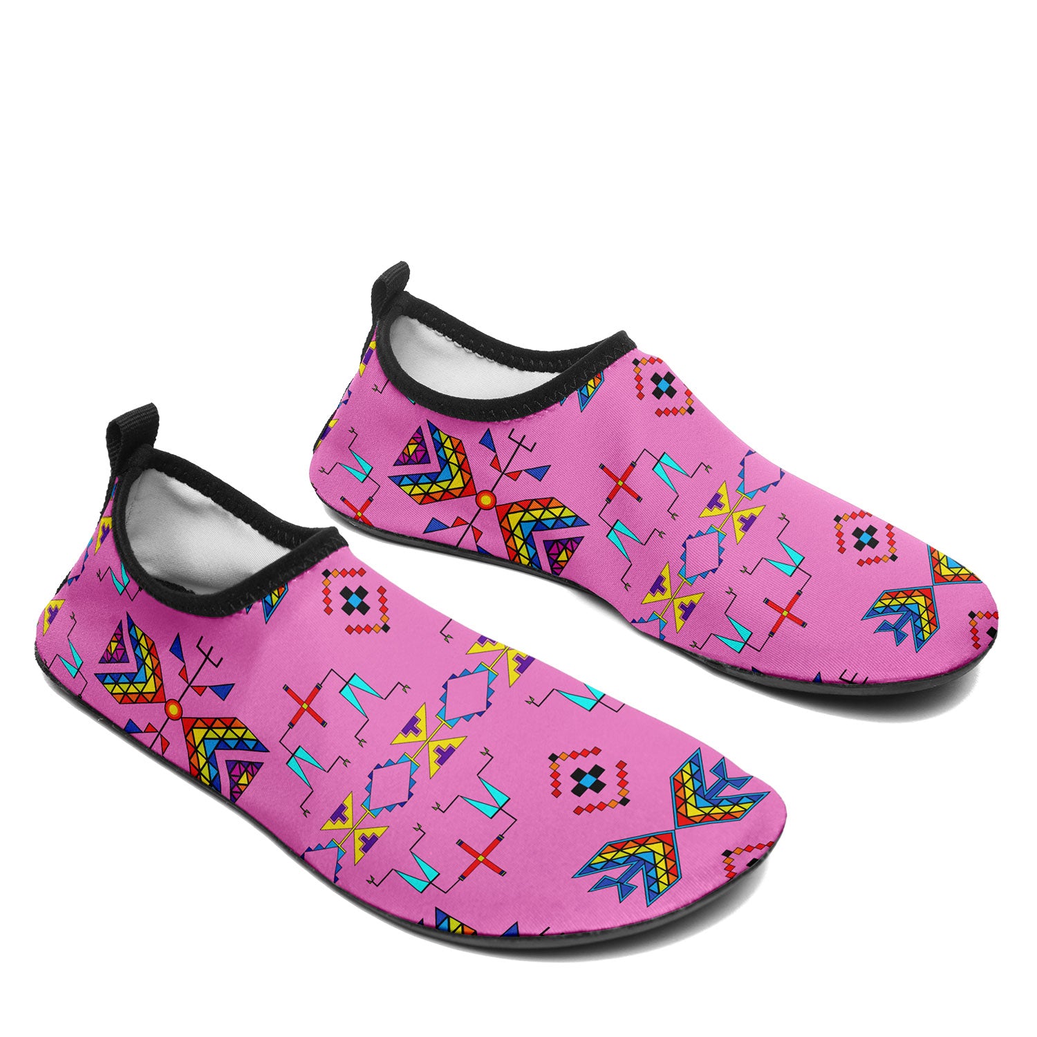 Rainy Chief Rainbow Blush Kid's Sockamoccs Slip On Shoes