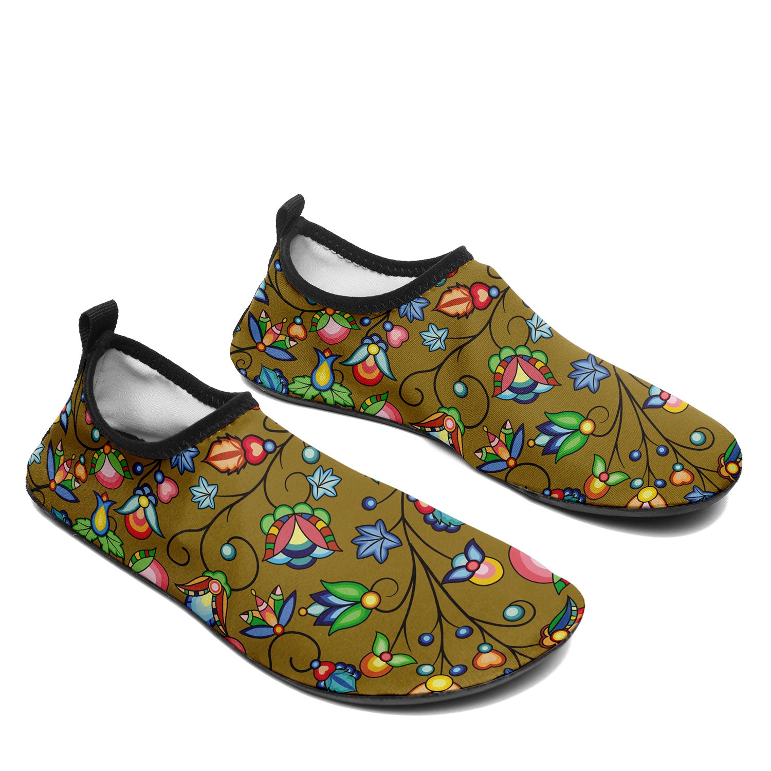 Prairie Plains Spirit Fall Leaves Kid's Sockamoccs Slip On Shoes