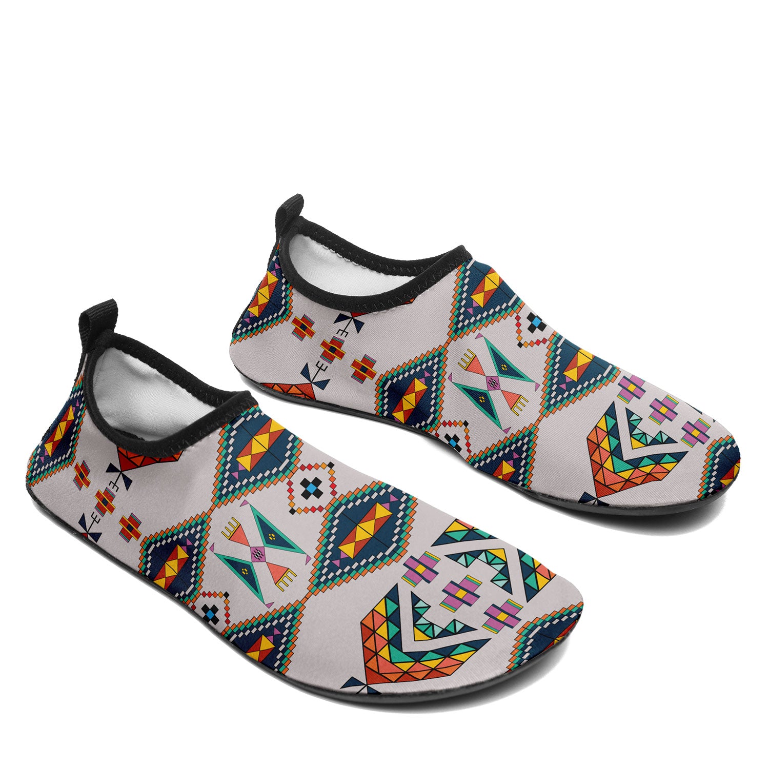 Travois Tipi Light Grey Kid's Sockamoccs Slip On Shoes