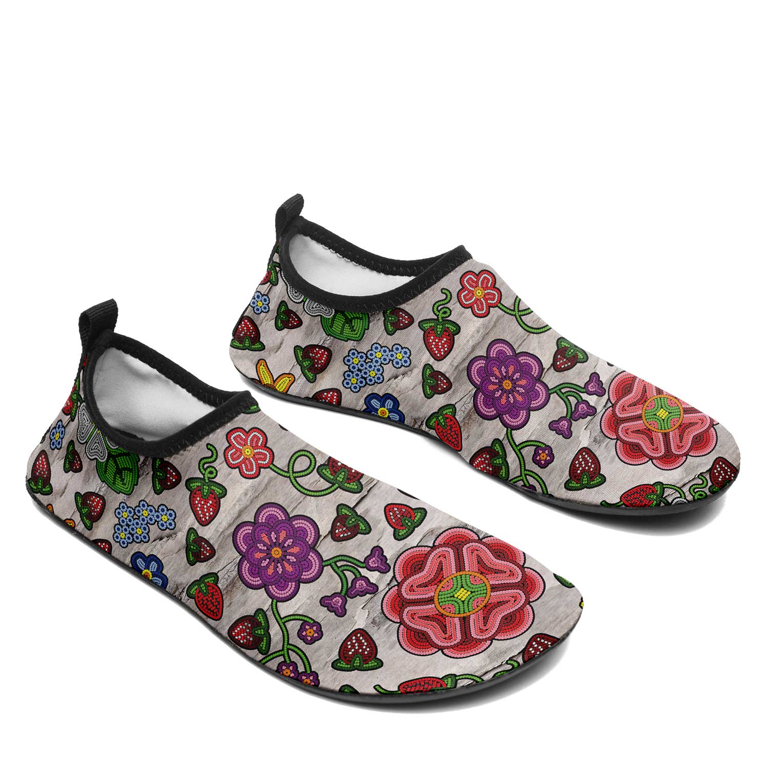 Berry Pop Bright Birch Kid's Sockamoccs Slip On Shoes