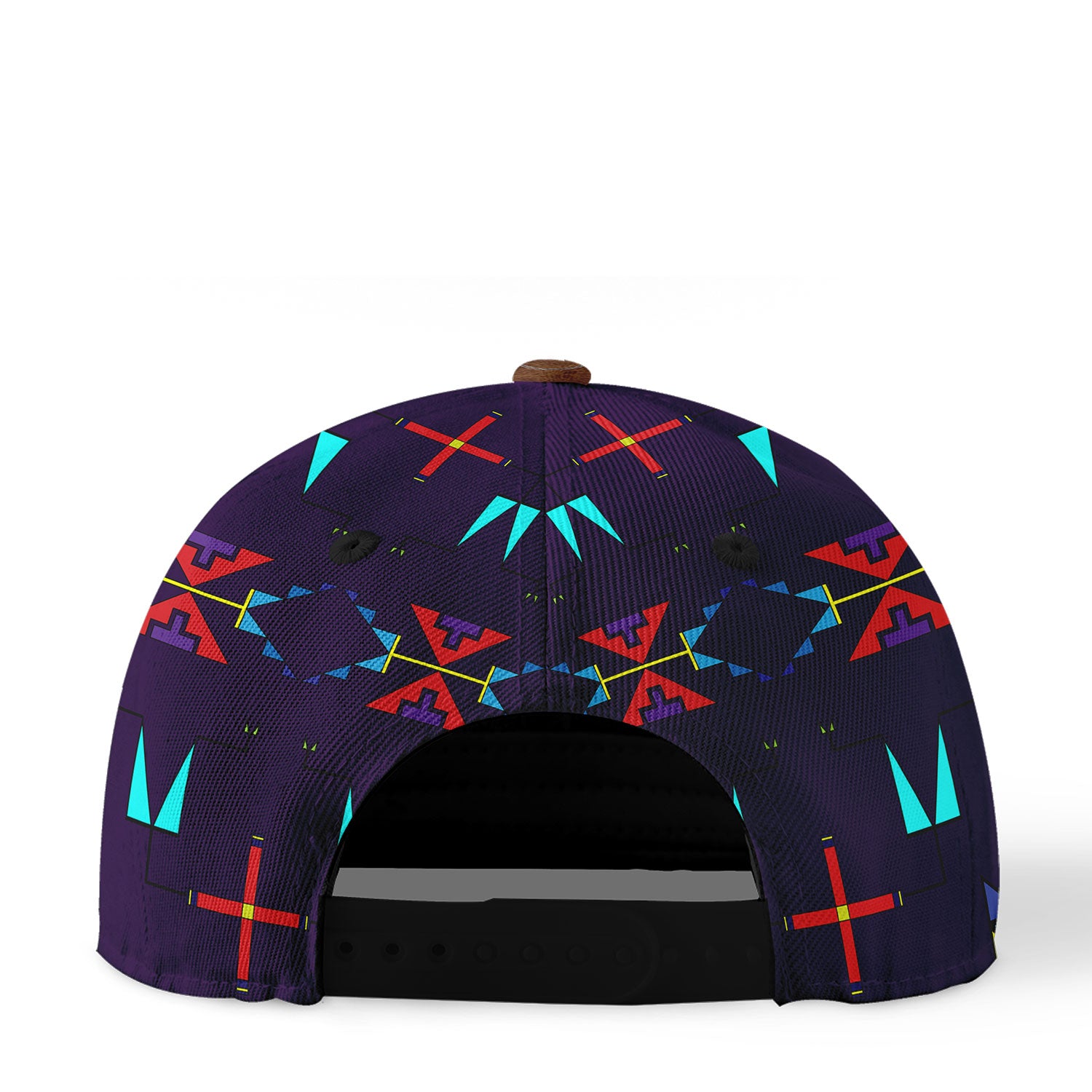 Rainy Chief Rainbow Dark Purple Snapback Hat