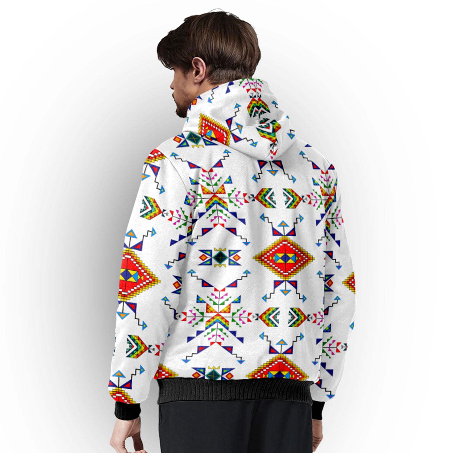 Buffalo Jump White Sherpa Hoodie