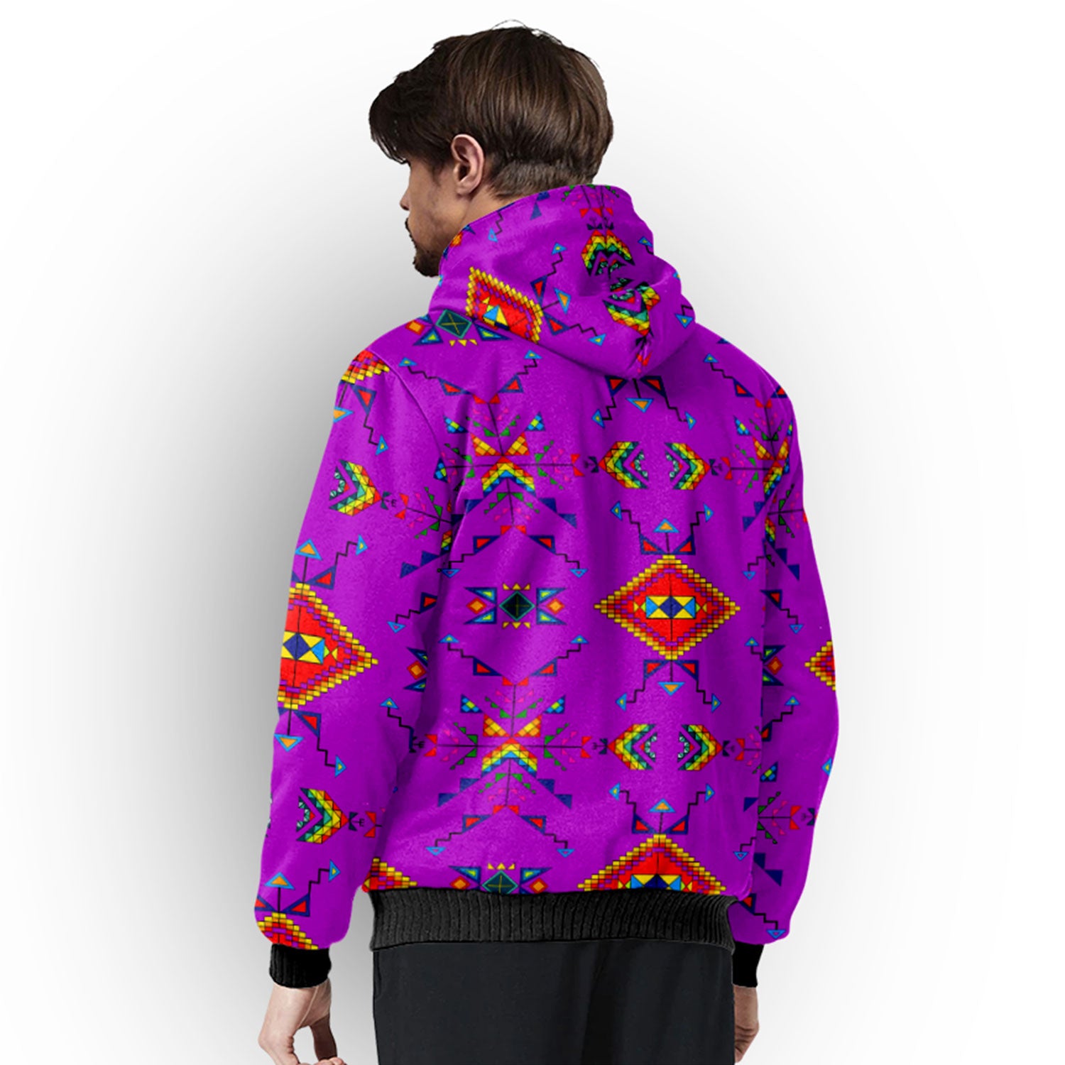 Buffalo Jump Purple Sherpa Hoodie