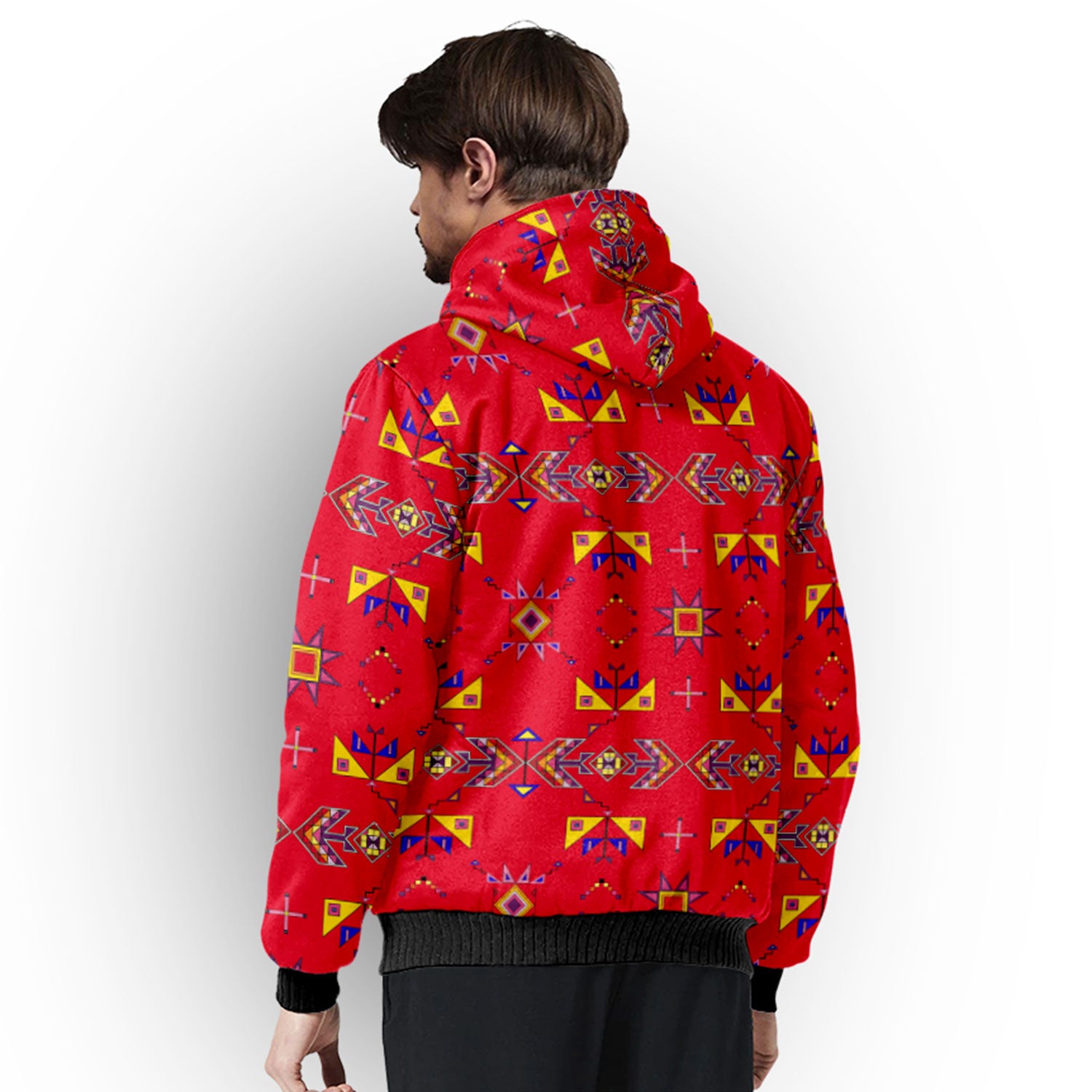 Scattered Generations Red Sherpa Hoodie