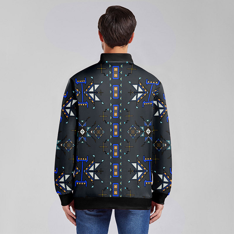 Eagle Strike Gray Youth Zippered Collared Lightweight Jacket