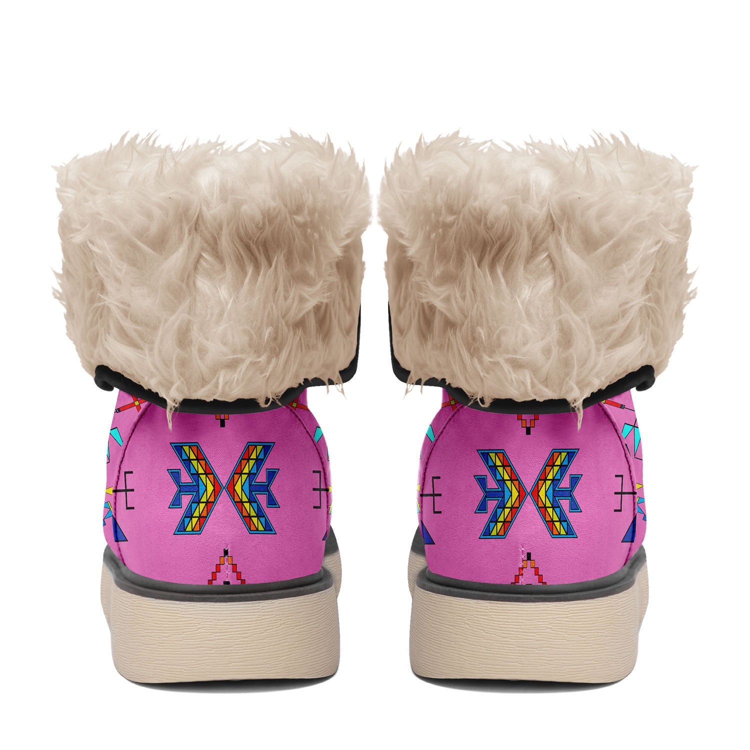 Rainy Chief Rainbow Blush Polar Winter Boots